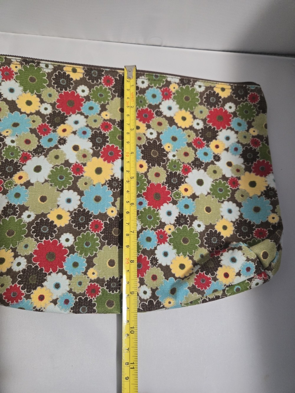 Thirty-One Gifts zipper pouch featuring a "Windsor Bouquet" floral pattern. - Picture 6 of 7